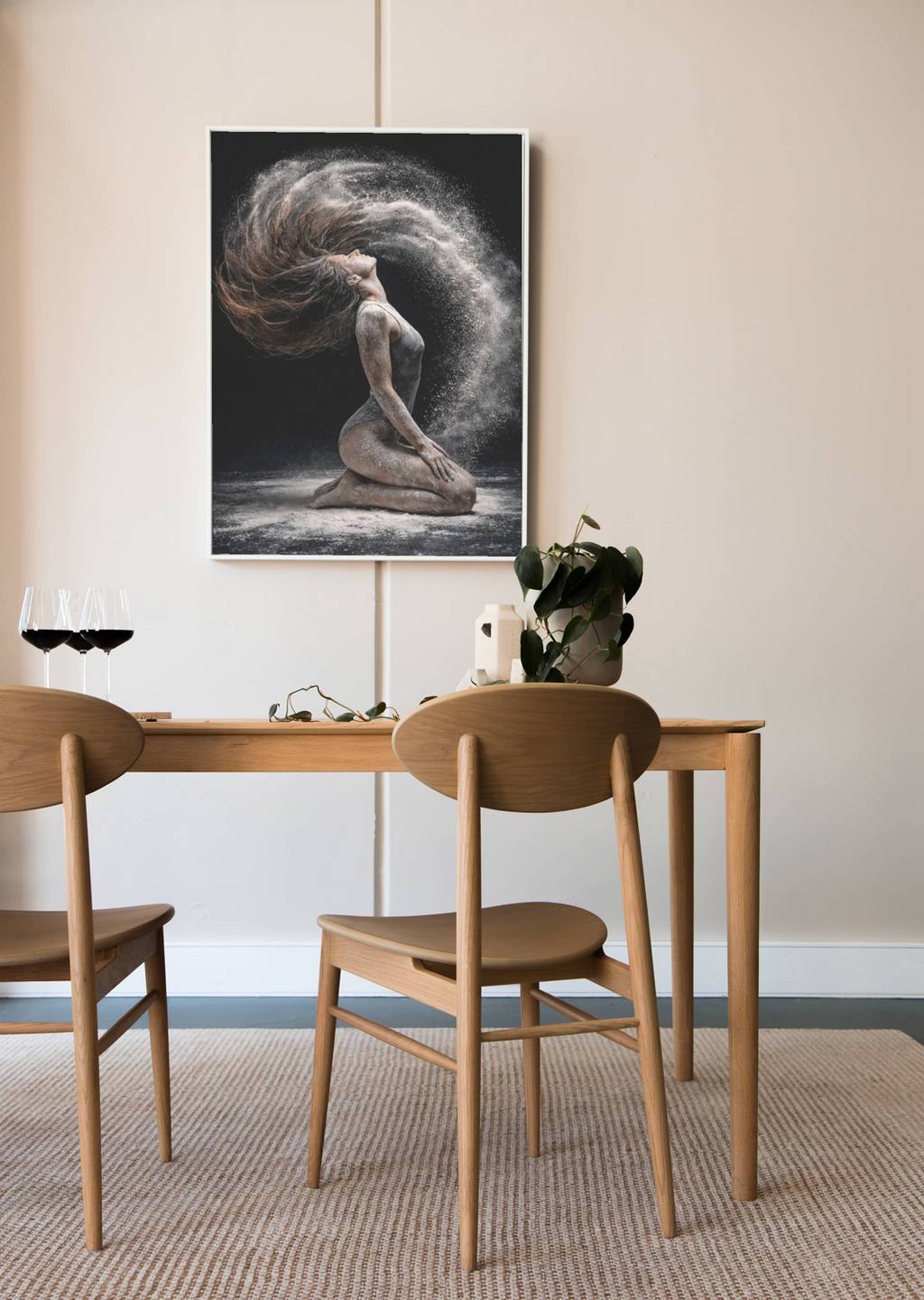 Powder Motion Dancer Canvas Wall Art