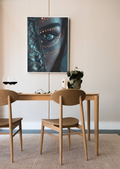 Cybernetic Portrait Canvas Art – Sci-Fi Wall Decor & Canvas Mockup