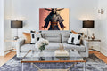 Dark Samurai Portrait Canvas Wall Art | Samurai Wall Decor