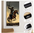 WWI Cavalry Soldier Canvas Wall Art | Military History Print