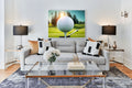 Golf Ball on Tee Canvas Wall Art | Golf Lover Gift Decor