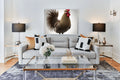 Rooster Portrait Canvas Wall Art | Farmhouse Kitchen Decor
