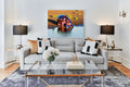 Hippo at the Waterhole Canvas Wall Art | African Wildlife Print