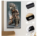 Tribal Fire Keeper Canvas Wall Art | Tribal Fantasy Print